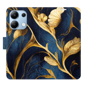 Flip pouzdro iSaprio - Xiaomi Redmi Note 13 4G - GoldBlue - kapsičky na karty