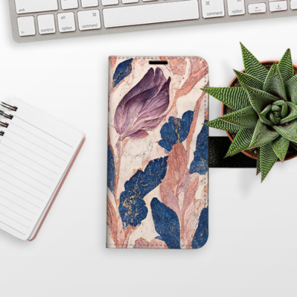Flip pouzdro iSaprio - Xiaomi Redmi Note 13 4G - Old Leaves 02 - kapsičky na karty
