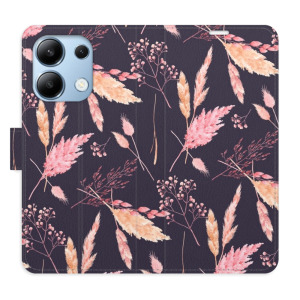 Flip pouzdro iSaprio - Xiaomi Redmi Note 13 4G - Ornamental Flowers 02 - kapsičky na karty