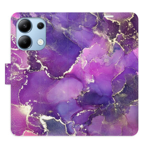 Flip pouzdro iSaprio - Xiaomi Redmi Note 13 4G - Purple Marble - kapsičky na karty