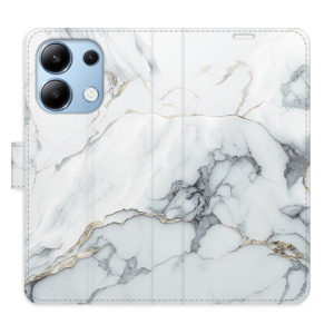 Flip pouzdro iSaprio - Xiaomi Redmi Note 13 4G - SilverMarble 15 - kapsičky na karty