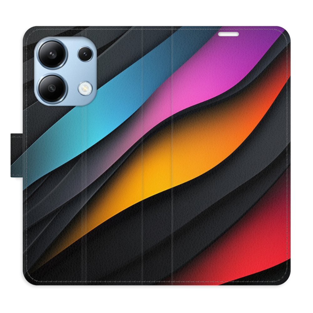 Flip pouzdro iSaprio - Xiaomi Redmi Note 13 4G - Color Waves - kapsičky na karty
