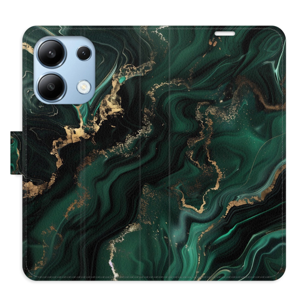 Flip pouzdro iSaprio - Xiaomi Redmi Note 13 4G - Emerald 02 - kapsičky na karty