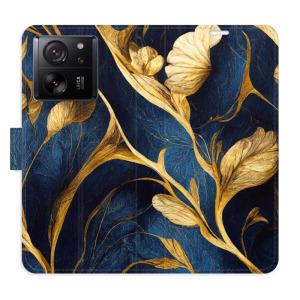 Flip pouzdro iSaprio - Xiaomi 13T / 13T Pro - GoldBlue - kapsičky na karty