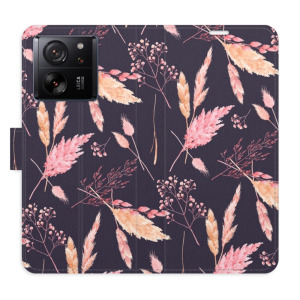 Flip pouzdro iSaprio - Xiaomi 13T / 13T Pro - Ornamental Flowers 02 - kapsičky na karty