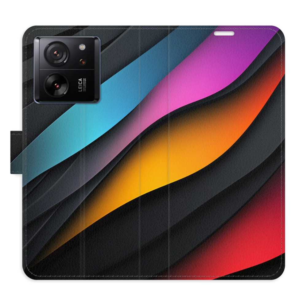 Flip pouzdro iSaprio - Xiaomi 13T / 13T Pro - Color Waves - kapsičky na karty
