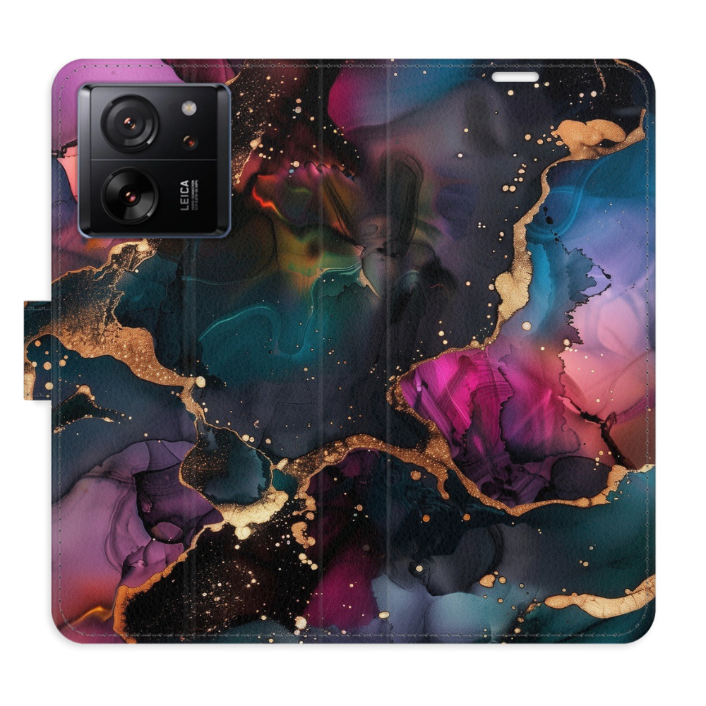 Flip pouzdro iSaprio - Xiaomi 13T / 13T Pro - Dark Marble - kapsičky na karty