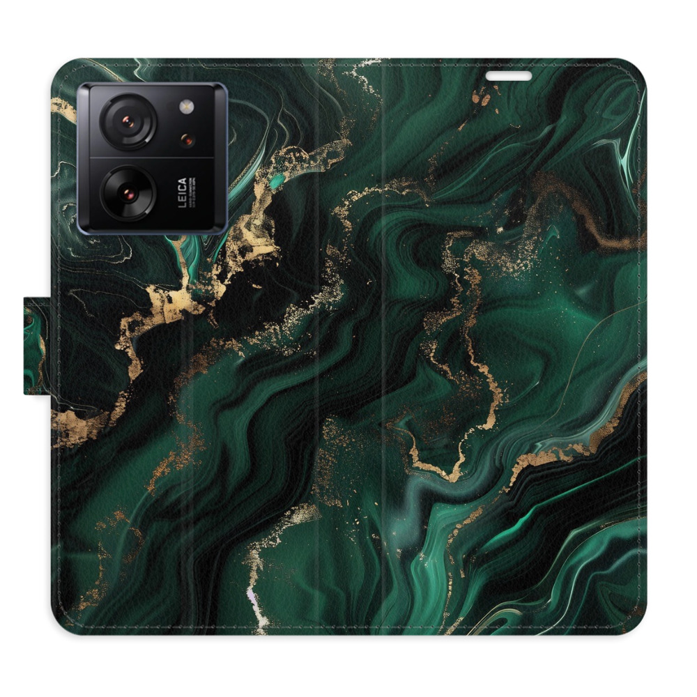 Flip pouzdro iSaprio - Xiaomi 13T / 13T Pro - Emerald 02 - kapsičky na karty