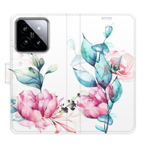 Flip pouzdro iSaprio - Xiaomi 14 - Beautiful Flower - kapsičky na karty