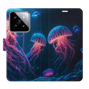 Flip pouzdro iSaprio - Xiaomi 14 - Jellyfish - kapsičky na karty