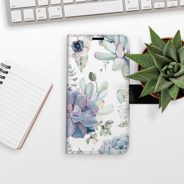 Flip pouzdro iSaprio - Xiaomi 14 - Succulents - kapsičky na karty