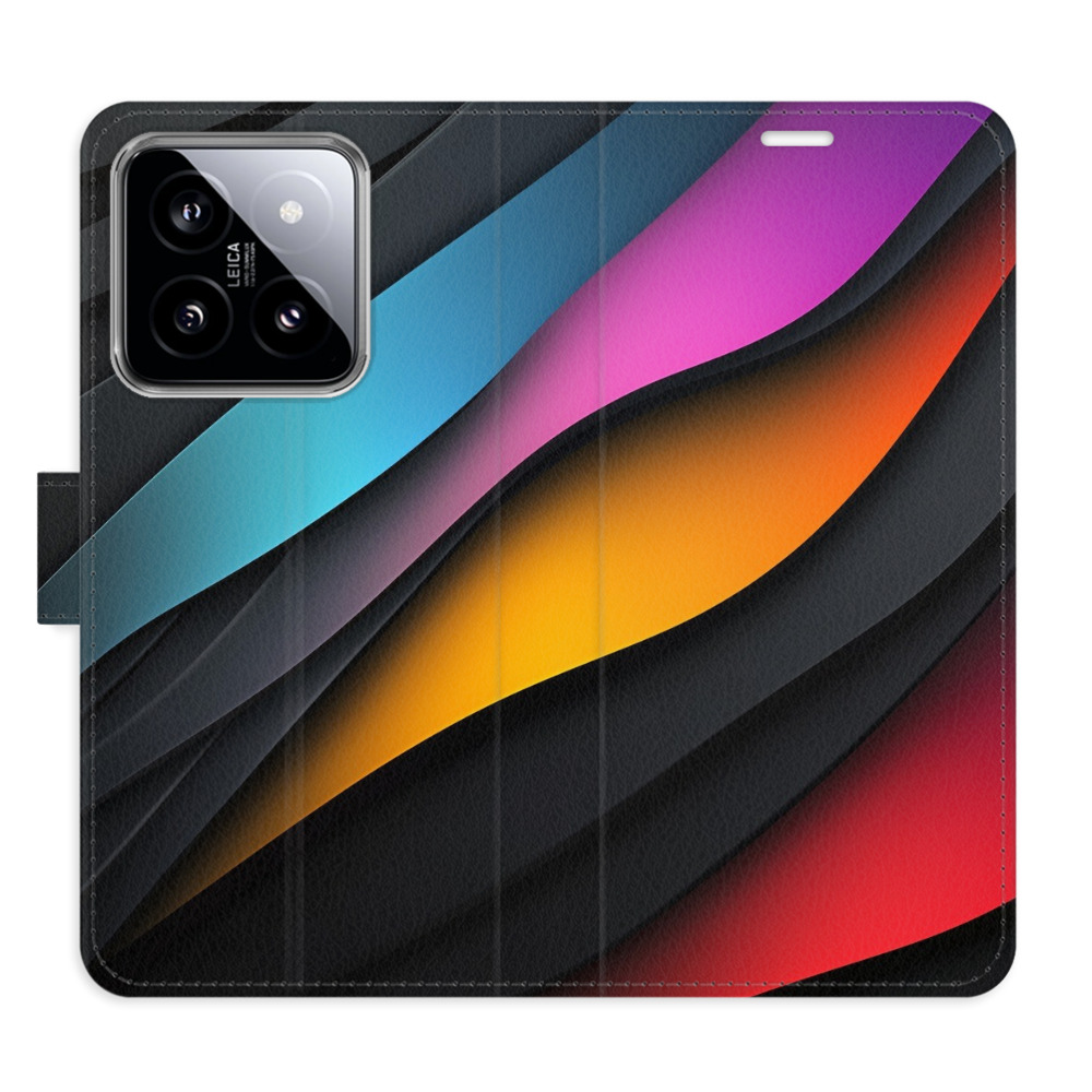 Flip pouzdro iSaprio - Xiaomi 14 - Color Waves - kapsičky na karty