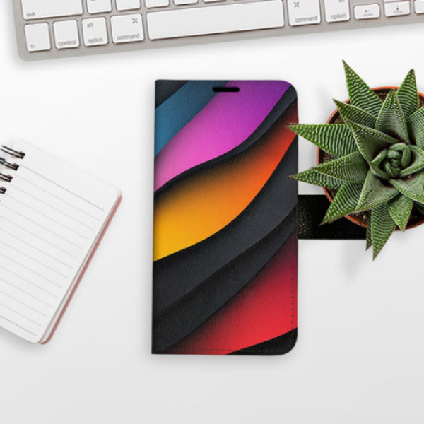Flip pouzdro iSaprio - Xiaomi 14 - Color Waves - kapsičky na karty