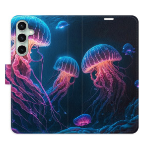 Flip pouzdro iSaprio - Samsung Galaxy S23 FE - Jellyfish - kapsičky na karty