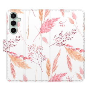 Flip pouzdro iSaprio - Samsung Galaxy S23 FE - Ornamental Flowers - kapsičky na karty