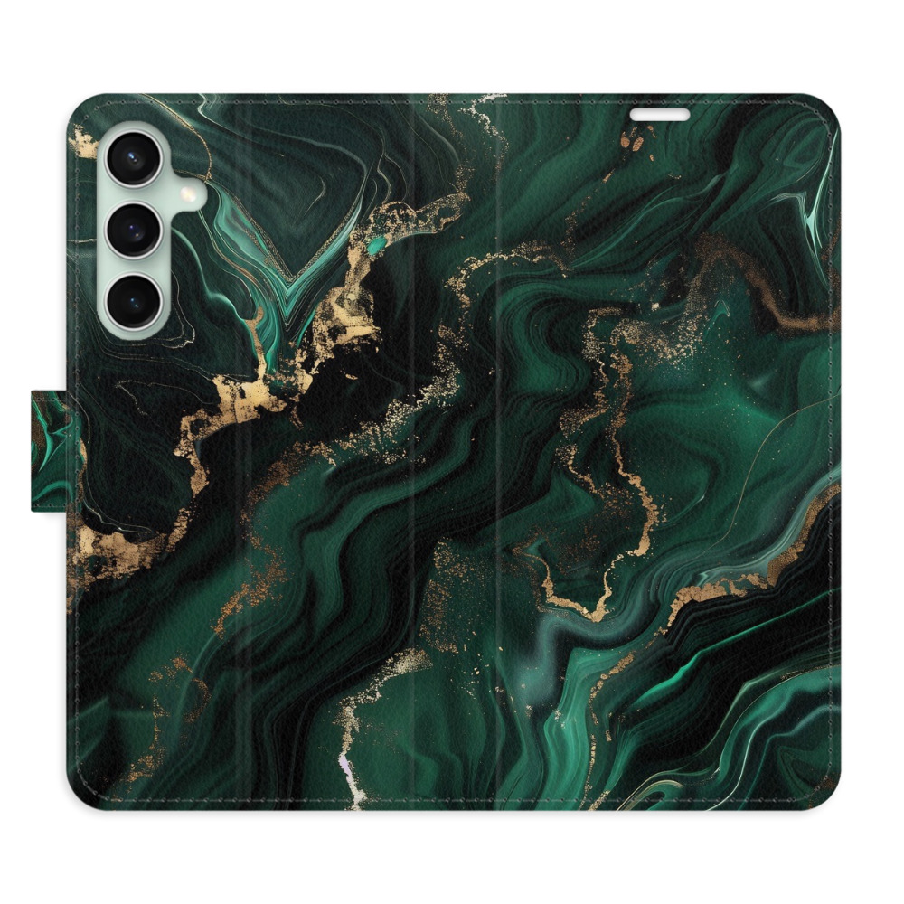 Flip pouzdro iSaprio - Samsung Galaxy S23 FE - Emerald 02 - kapsičky na karty