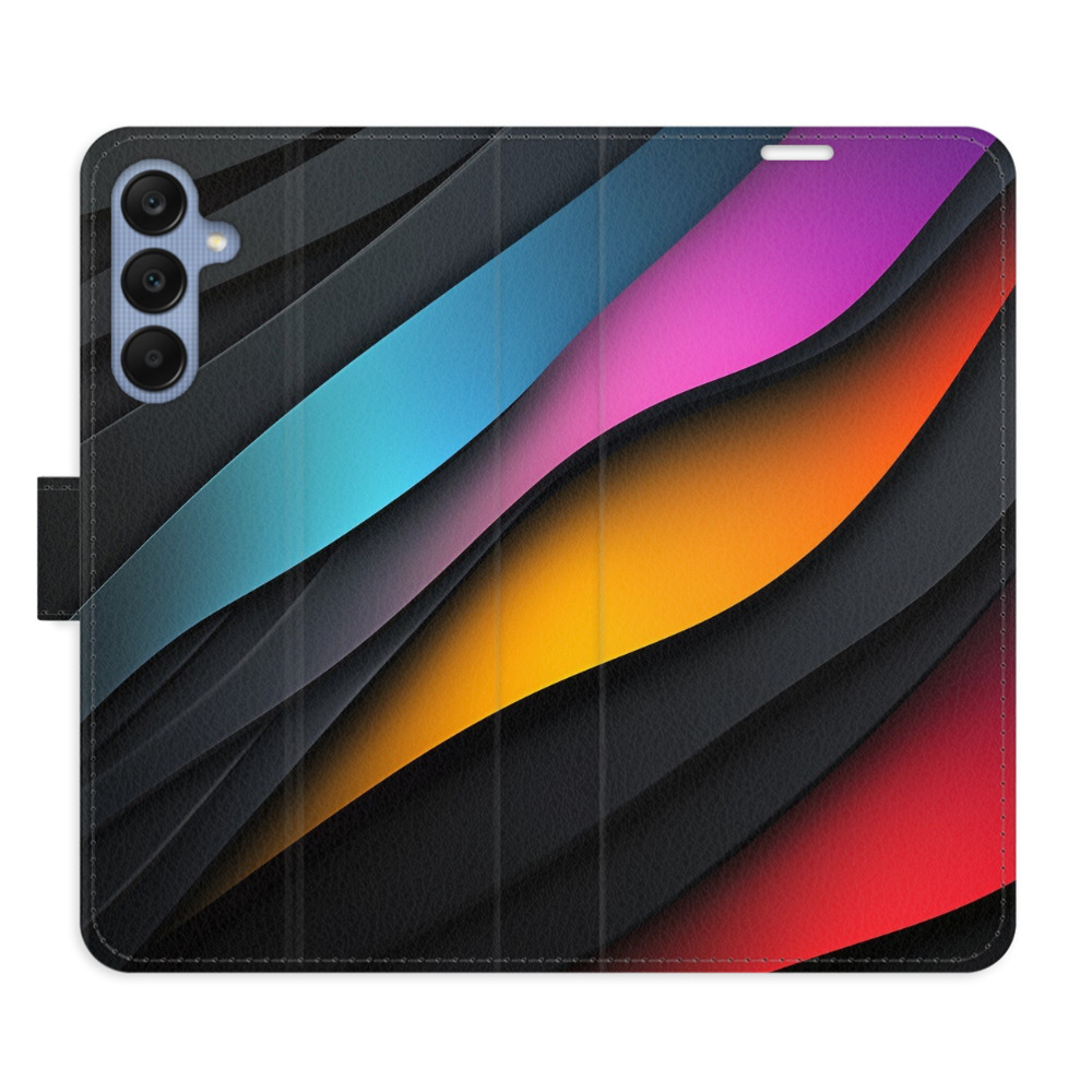 Flip pouzdro iSaprio - Samsung Galaxy A25 5G - Color Waves - kapsičky na karty