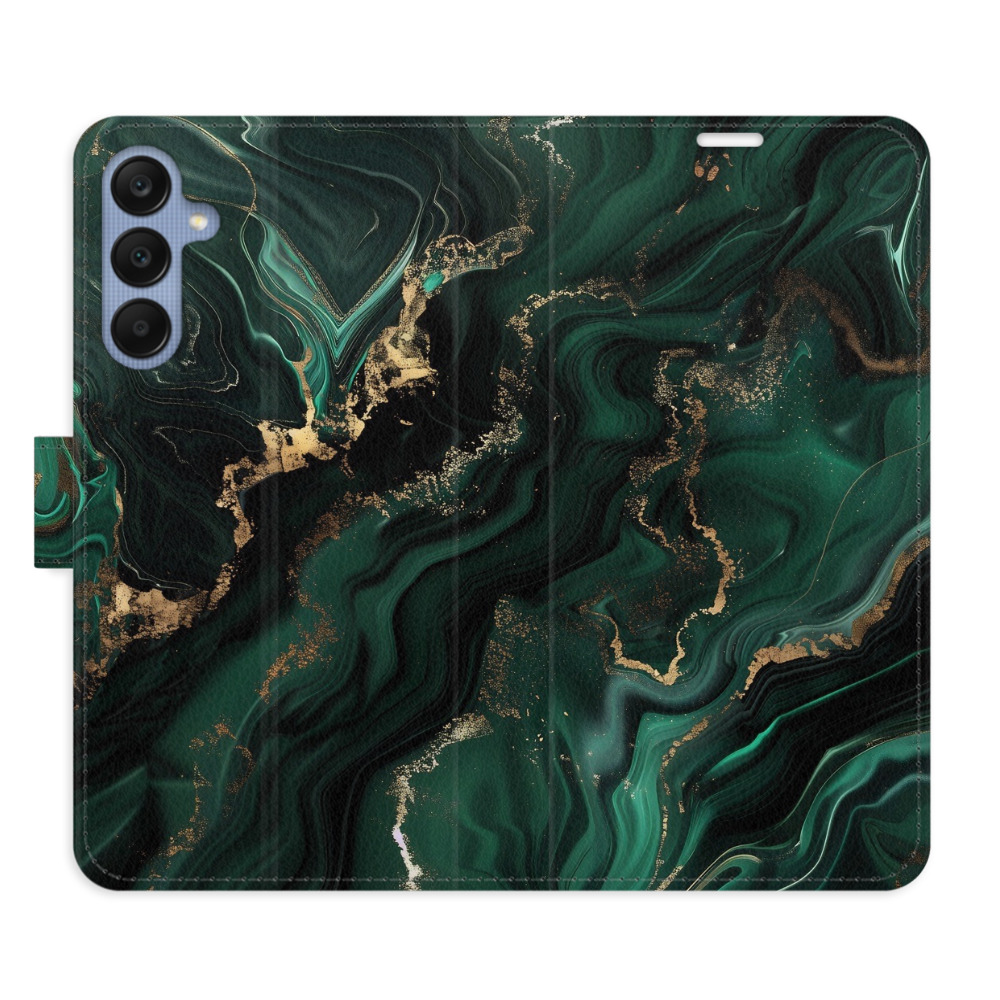 Flip pouzdro iSaprio - Samsung Galaxy A25 5G - Emerald 02 - kapsičky na karty