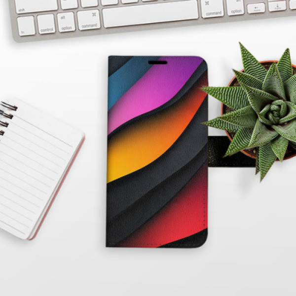 Flip pouzdro iSaprio - Samsung Galaxy A35 5G - Color Waves - kapsičky na karty