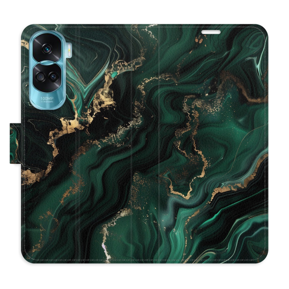 Flip pouzdro iSaprio - Honor 90 Lite 5G - Emerald 02 - kapsičky na karty