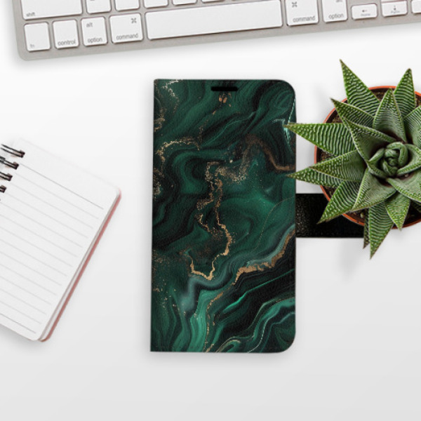Flip pouzdro iSaprio - Samsung Galaxy A71 - Emerald 02 - kapsičky na karty