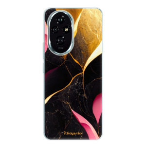 Silikonové pouzdro iSaprio - Honor 200 - Gold Pink Marble