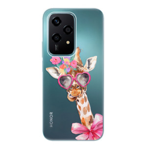 Silikonové pouzdro iSaprio - Honor 200 Lite - Lady Giraffe
