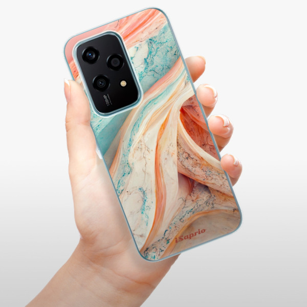 Silikonové pouzdro iSaprio - Honor 200 Lite - Orange and Blue