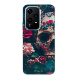 Silikonové pouzdro iSaprio - Honor 200 Lite - Skull in Roses