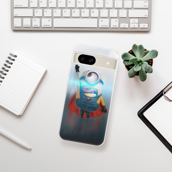 Silikonové pouzdro iSaprio - Google Pixel 8a - Mimons Superman 02
