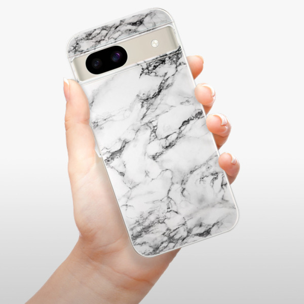 Silikonové pouzdro iSaprio - Google Pixel 8a - White Marble 01