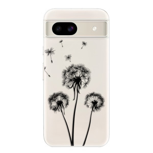 Silikonové pouzdro iSaprio - Google Pixel 8a - Three Dandelions black