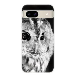 Silikonové pouzdro iSaprio - Google Pixel 8a - BW Owl