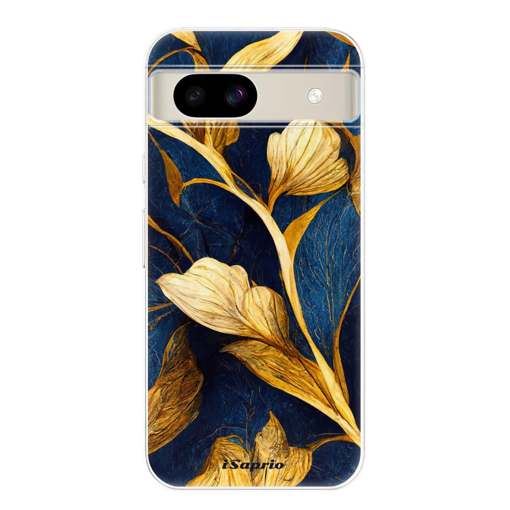 Odolné silikonové pouzdro iSaprio - Gold Leaves - Google Pixel 8a