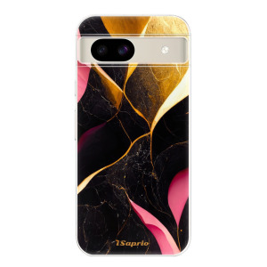 Silikonové pouzdro iSaprio - Google Pixel 8a - Gold Pink Marble