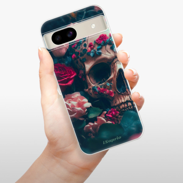 Silikonové pouzdro iSaprio - Google Pixel 8a - Skull in Roses
