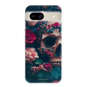 Silikonové pouzdro iSaprio - Google Pixel 8a - Skull in Roses