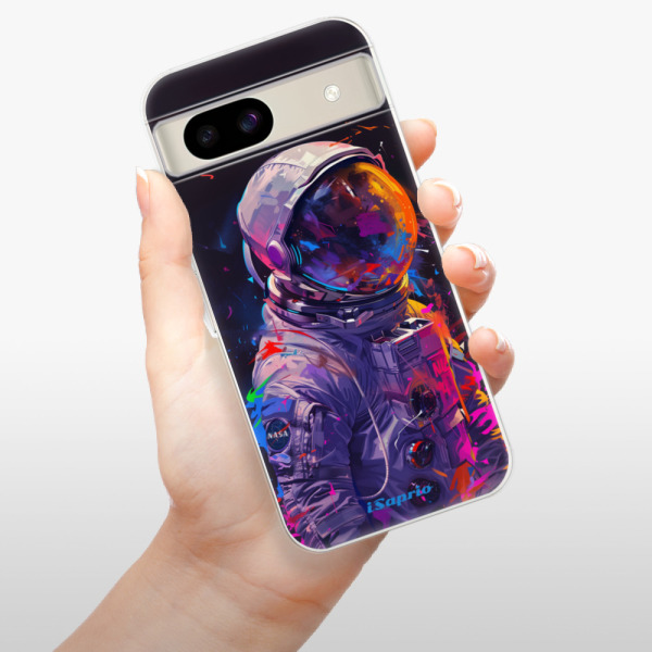 Silikonové pouzdro iSaprio - Google Pixel 8a - Neon Astronaut