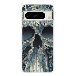 Silikonové pouzdro iSaprio - Google Pixel 8 Pro - Abstract Skull