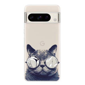 Silikonové pouzdro iSaprio - Google Pixel 8 Pro - Crazy Cat 01