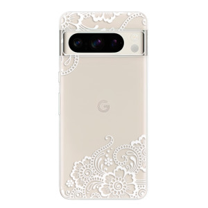 Silikonové pouzdro iSaprio - Google Pixel 8 Pro - White Lace 02