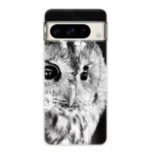 Silikonové pouzdro iSaprio - Google Pixel 8 Pro - BW Owl