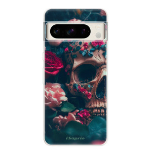 Silikonové pouzdro iSaprio - Google Pixel 8 Pro - Skull in Roses