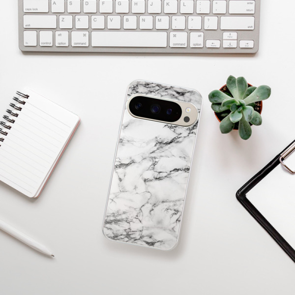 Silikonové pouzdro iSaprio - Google Pixel 9 / 9 Pro - White Marble 01