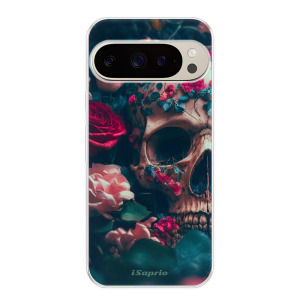 Silikonové pouzdro iSaprio - Google Pixel 9 / 9 Pro - Skull in Roses