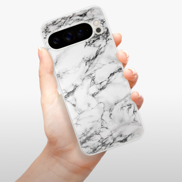 Silikonové pouzdro iSaprio - Google Pixel 9 Pro XL - White Marble 01