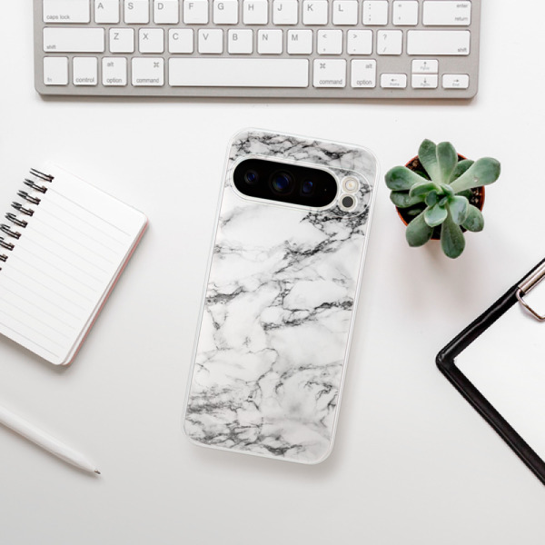 Silikonové pouzdro iSaprio - Google Pixel 9 Pro XL - White Marble 01
