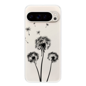 Silikonové pouzdro iSaprio - Google Pixel 9 Pro XL - Three Dandelions black