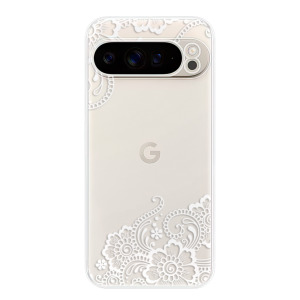 Silikonové pouzdro iSaprio - Google Pixel 9 Pro XL - White Lace 02