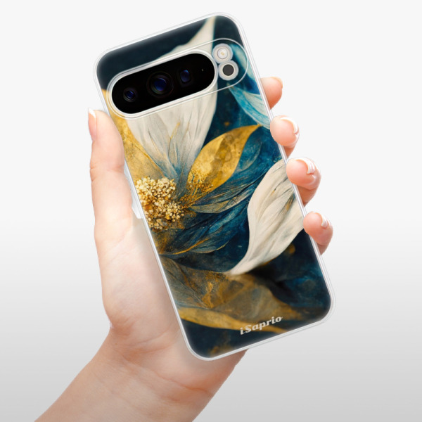 Silikonové pouzdro iSaprio - Google Pixel 9 Pro XL - Gold Petals